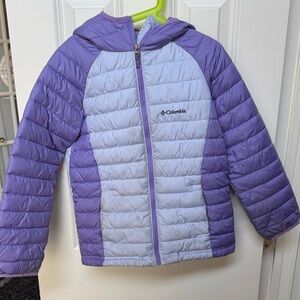 Columbia Kids Coat Size 8 – Purple – Play Condition – Stained from Outdoor Use
